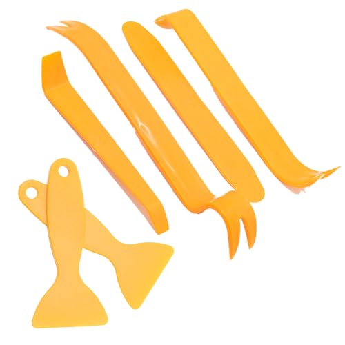 6 Pcs Car Trim Removal Kit, Automotive Door Dashboard Plastic Pry Tool for Audio Repair, Mechanic Prying Screwdriver Set