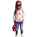 Produktbild Kobay Kleinkind Kinder Baby Mädchen Stern T-Shirt Tops Denim Hosen 2 Stücke Outfits Kleidung Set