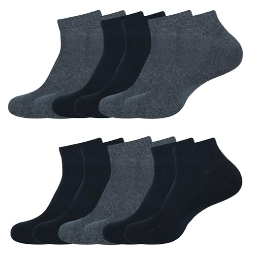 Image of Womens Cushioned Ankle Socks, Low Cut Breathable Casual Super Soft, Multi Color Options Size 4-7, 6-9