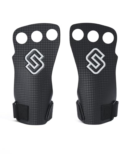 STAMINA FITNESS Paracalli Carbon Full Cover, Migliore Paracallo CrossFit per Massima Protezione e Grip, Paracalli Full Grip per Sbarra, Anelli e Bilanciere, Unisex