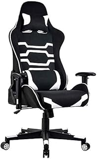 SMLZV Gaming Asientos, Silla de la computadora E-Sports Gaming Silla de Oficina Que compite con Silla ergonómica, (Color : White)