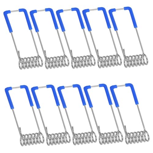 SEWACC 10 Pack Metal Spring Clips for Lights Fixed Spring Clip for Lamp Downlight Retaining Clamp