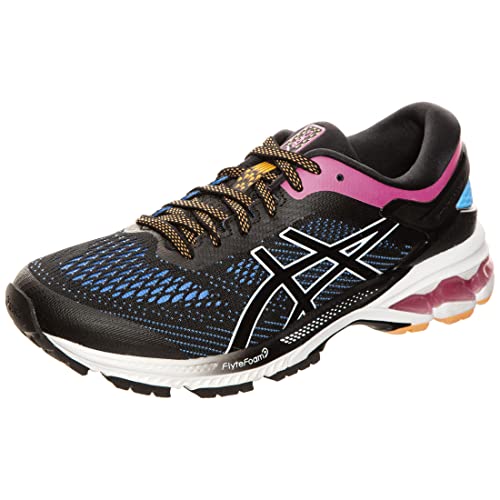 Asics Damen Gel-Kayano 26 Running Shoe, Black/Blue Coast, 39 EU