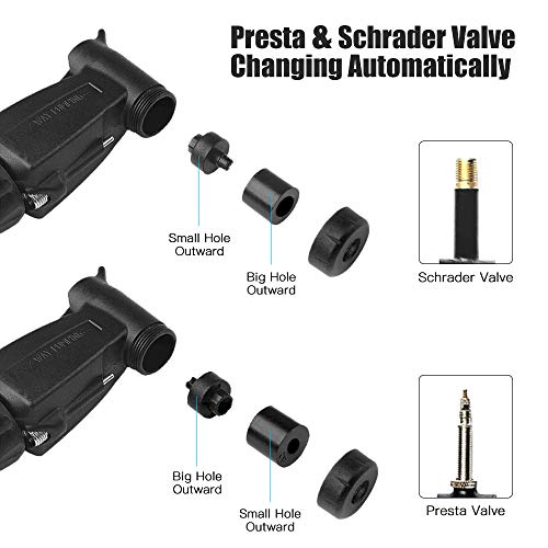 Bomba de bicicleta, Romacci Mini bomba de bicicleta bomba de bicicleta 80 PSI bomba de ar de bicicle