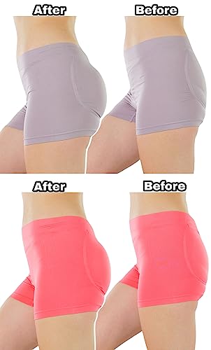 Image of ToBeInStyle Women's 6 Pack Butt Booster Padded Panty Briefs or Boyshorts w /Removable Thick Foam Pads