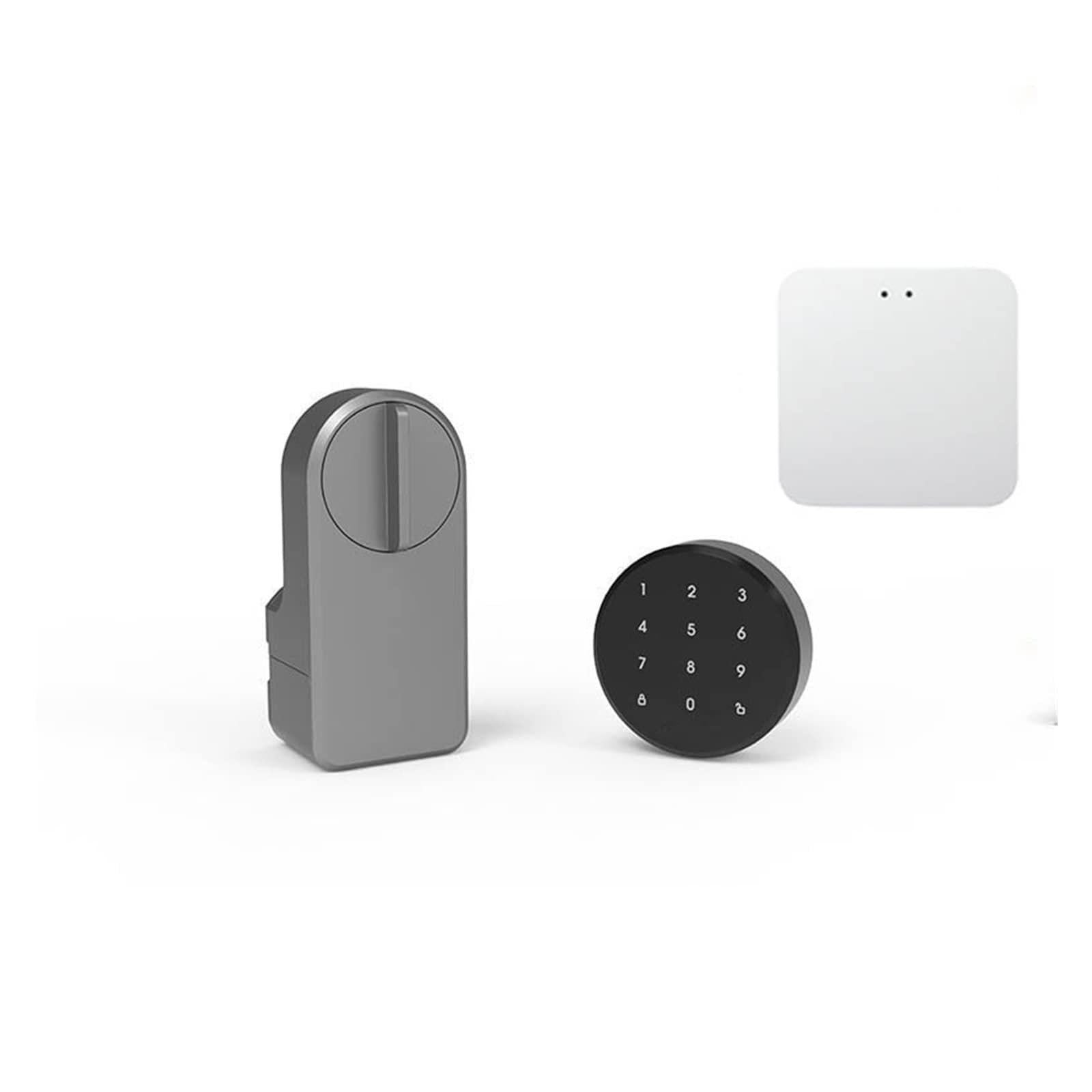 CVFRDD Smart Door Knob, Smart Door Lock Digital Password Bluetooth-compatible Intelligent Sticker Installation Tuya Electronic Keyless Entry Door Handle(Lock A)