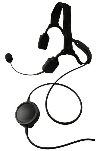 TAPaulk Tactical Elite Series Temple Bone Conduction Boom Mic Headset w/Tactical PTT & Midland Two Pin Strait Connector 3.5mm Mono and 2.5mm Mono NR-G8_S5