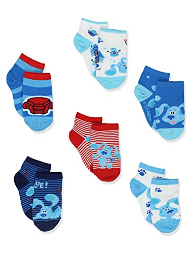Blues Clues & You Baby Toddler 6 Pack Quarter Socks