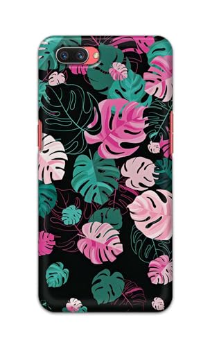 Image of Printed Hard Back Cover for Oppo A3s Back Cover (Seamless Leaves) -190724(EA)