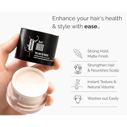 Arcilla para el cuidado del cabello con cera de abeja y control flexible 2