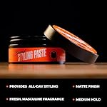 Wild Willies Beard Styling Paste - Men's Grooming Balm with Durable Medium Hold, Hydrates & Tames Flyaway Facial Hair - Non-Greasy, Matte Finish Beard Cream - Essential Beard Care for Men, 2 fl oz - Image 3