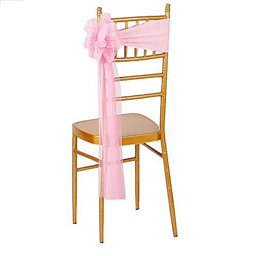 iEventStar 10 x Spandex-Stretch-Schärpen, gebrauchsfertig, für Strand, Hochzeit, Party, Dekoration (Rosa) Cover