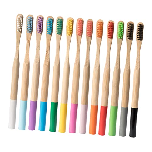YOSADIER 4 Piezas Cepillos De De Madera Ecológico Pincel Cepillo De De Viaje Cerda Amigable Viajar Cepillo De Para Adultos Bambú