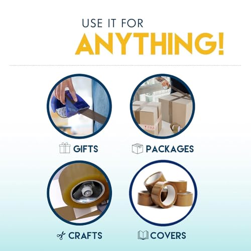 Image of D-fix Self Adhesive Transparent Cello Tape - 65Meters in Length - 48mm / 2 inch Width - 3 Roll Per Pack - BOPP Industrial Packaging Tape for E-Commerce Box Packing, Office and Home use