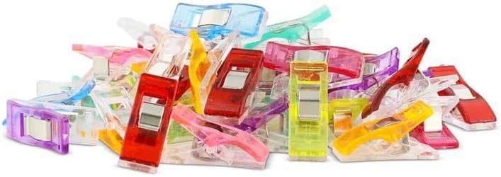 Madam Sew Fabric Clips 50pcs Small Sewing Clips for Quilting, Fabric Crafts, Patterns & Notions Sewing Accessories & Tools for DIY Projects & Supplies