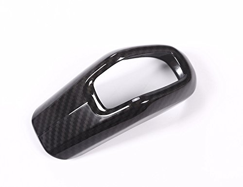 Carbon Fiber Style Console Gear Shift Knob Cover Trim For Land Rover Range Rover Sport 2014-2017 #TOP2