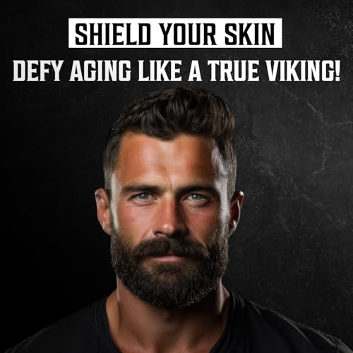 Viking Revolution Mens Anti Aging Face Cream - Mens Face Moisturizer for Men with Hyaluronic Acid, Aloe Vera, Vitamin E - Wrinkle Cream for Men with Vitamin B5, Green Tea (2 Fl Oz)