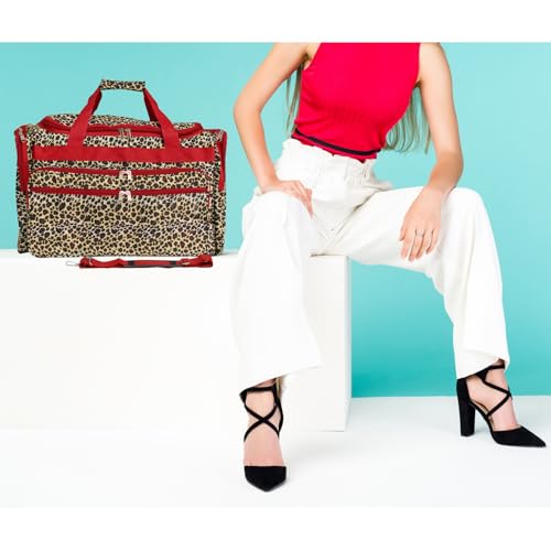 World Traveler Wildlife Paisley Carry-On Duffel Bag – Lightweight, Durable Polyester with Adjustable Shoulder Strap2