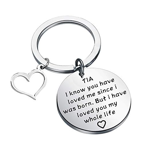Tia Keychain Auntie Gift Tia Birthday Gift Tia Gifts from Niece Nephew Gift for Tia (Tia i know)