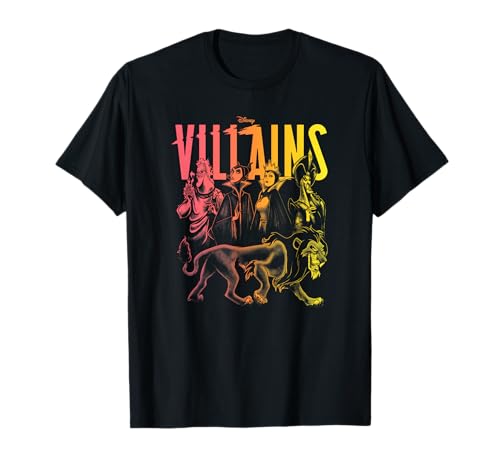 T-shirt Disney Villains Neon pour cadeau d'anniversaire original destiné aux collectionneurs