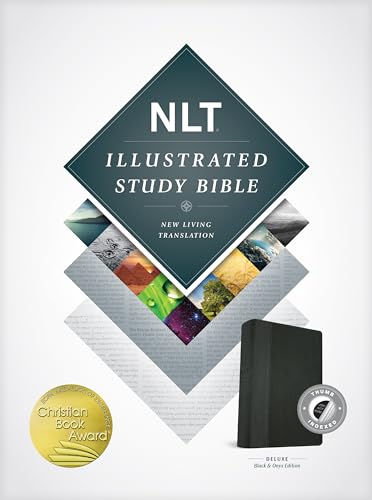 Nlt Illustrated Study Bible Tutone Black/Onyx, Indexed