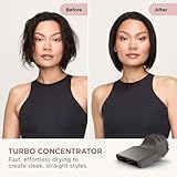 Shark SpeedStyle Pro FLEX Hair Dryer, High Performance High-Velocity Hair-Dryer w/ 4 Styling Attachments, Lightweight, Ionic, No Heat Damage, Folding Handle, For All Hair Types, Mocha Silver HD542UK - Image 9