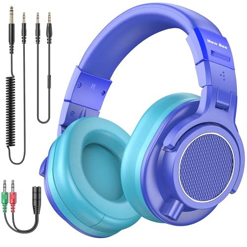 New bee Kids Headphones for School with Microphone KH20 HD Stereo Safe Volume Limited 85dB/94dB...