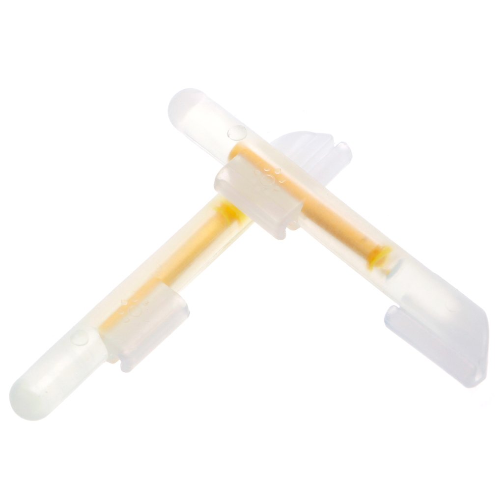 IWOMA 2Pcs Fishing Fluorescent Light Stick Rod Tip Glow Sticks Fishing Lightstick Replacement Night Fishing Fluorescent Light, Small