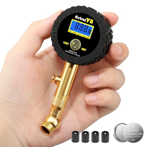 Digital Tire Gauge with 360° Swivel Chuck