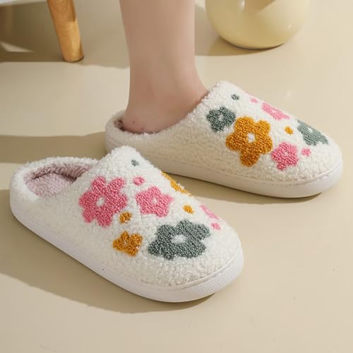 Image of Evil Eyes Cowboy Hat Slippers cute Warm Cozy House Shoes Soft Plush Fuzzy Slippers for Women Men