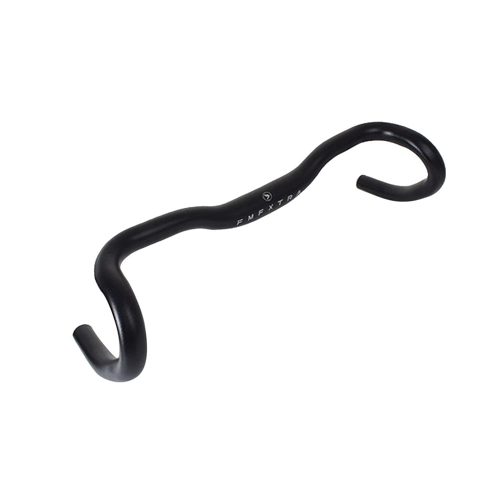 wisoolkic Durable Bike Handlebar Bent Bar Repair Lightweight Construction Suitable For BMX And Mountain Road Bike Cycling Accessories Mountain Road Drop Handlebar Aluminum Alloy, Black, 31.8x420mm