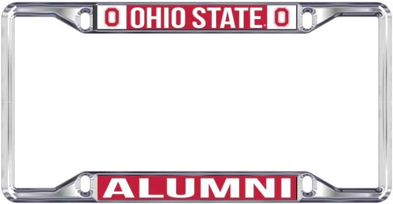 Ohio State Alumni Buckeyes Chrome Tag Frame