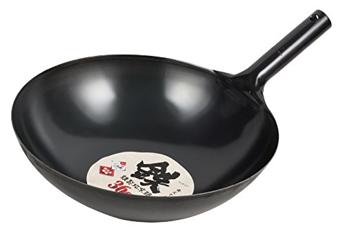 Wok de hierro 36 cm negro Pearl Metal HB-4217 miniatura 1