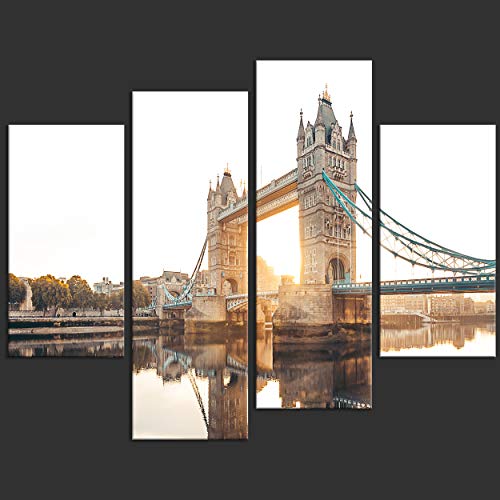 Decomonkey Quadro Stampa su Tela moderno Tower