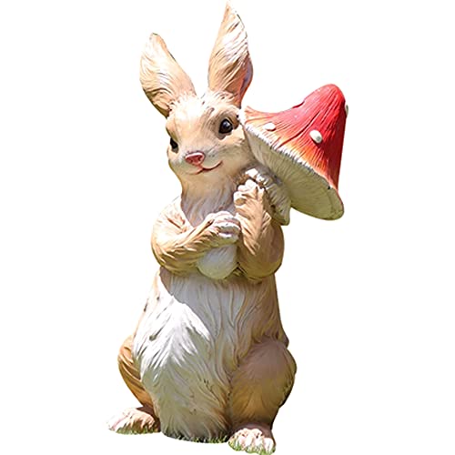 Statue lapin en résine de 61 cm de haut aux finitions artistiques