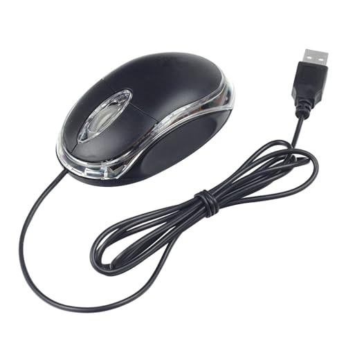 Mini ratón óptico con Cable, ratón con Cable programable - Ratones para Juegos con Cable - con Cable, mecánico para Juegos, Ratones de programación para una Experiencia cómoda y ergonómica