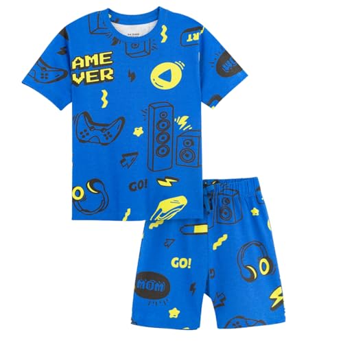 Image of Nap Chief Kids Unisex Pure Cotton Printed Co ord Sets for Boys & Girls, T Shirt and Shorts for Casual Wear