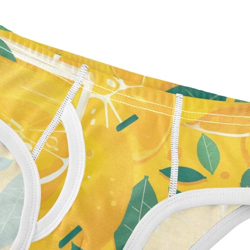KLL Tropical Yellow Lemons Toddler Boys Comfort Underwear Briefs Cute Children Panties4