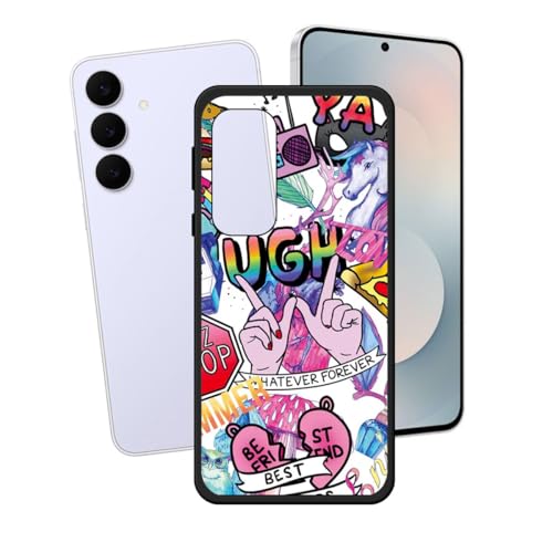 LCEHTOGYE �K�p Samsung Galaxy S25 FE�p�P�[�X�A�K�p Samsung Galaxy S25 FE (6,7")�ƌ݊����̂��钴���^�u���b�N�\�t�gTPU�V���R���Q���P�[�X�ی�J�o�[- LH43