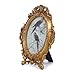 SIKOO Vintage Ornate 4x6 Gold Picture Frame Oval Antique TableTop Wall Mounting Photo Frame with High Definition Glass Front for Home Decor, Old-Fashioned Photo Gallery, Art,Gold