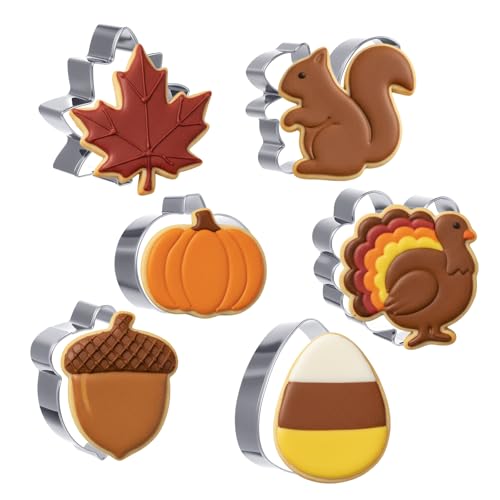 6Pcs Thanksgiving Cookie Cutters Set