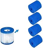 Diseño práctico: este filtro de piscina dura tus cartuchos de papel y se puede lavar y reutilizar varias veces. Recomendamos cambiar un cartucho de papel cada semana mientras que estas espumas se pueden lavar y recolocar.