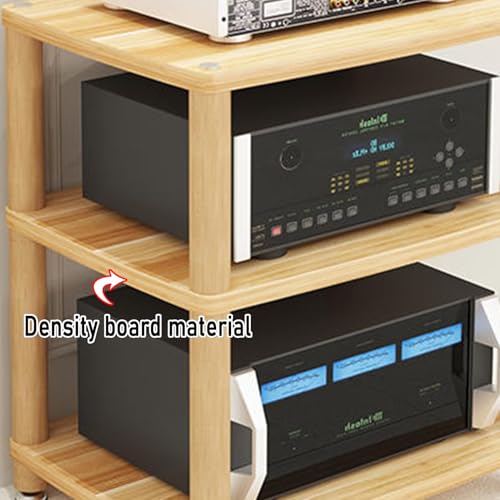 Support audio multimédia AV à 4 niveaux et rangement ouvert blanc - 8