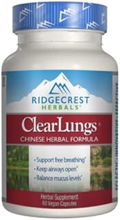 RidgeCrest Herbals ClearLungs, Chinese Herbal Formula, 60 Vegetarian Capsules