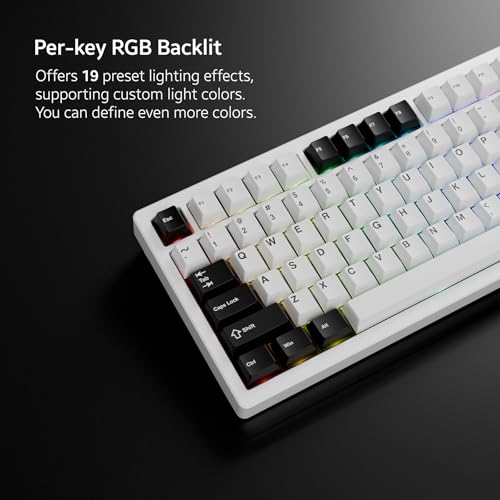 Image of Chilkey ND75 Aluminum Keyboard 75% Percent Wireless Gaming Mechanical Keyboard with LCD Screen, Quick Assembly, BT /2.4G /USB-C, Hot Swappable Per-Key RGB Custom Key Board for Laptop Office PC