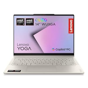 Lenovo Yoga 7 2-in-1 Laptop | Copilot+PC | 14" WUXGA OLED Touch Display | AMD Ryzen AI 7 445 | 32GB RAM | 1TB SSD | AMD Radeon Grafik | Windows 11 | QWERTZ | Seashell | 3 Monate Premium Care