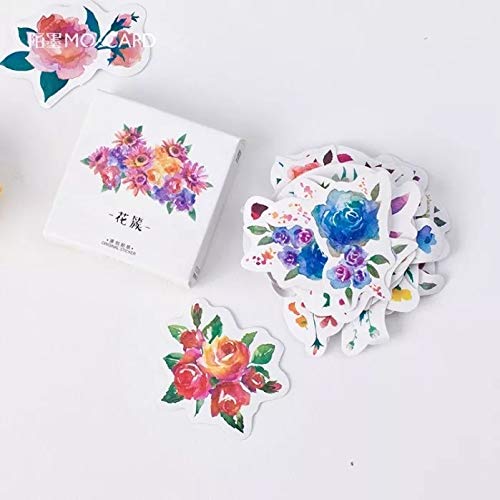 Preisvergleich Produktbild Kreative Blumen Dekorative Tagebuch Tagebuchaufkleber Kawaii Planer Scrapbooking Sticky Stationery School Supplies