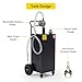Fuel Caddy - 40 Gallon Gas Caddy with Pump,with Reversible Rotary Manual Siphon Pump, Easy Mobility, Gas Tank for Gasoline/Diesel - Ideal for Cars, Boats, Lawn Mowers, ATVs, Tractors, Generators