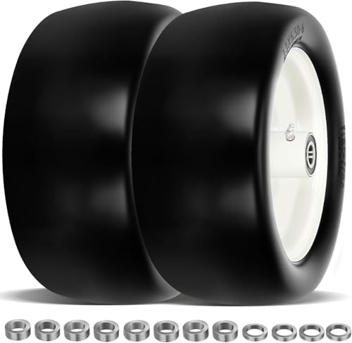 2 Pcs 13x6.50-6 Lawn Mower Tires Flat Free with 34 12 58 Bearings | Upgrade 13x6.50-6 Zero Turn Mower Front Tires 13x6.5-6 Flat Free Lawn Tires for Commercial Grade 5.5-7.5 Centered Hub product thumbnail 12