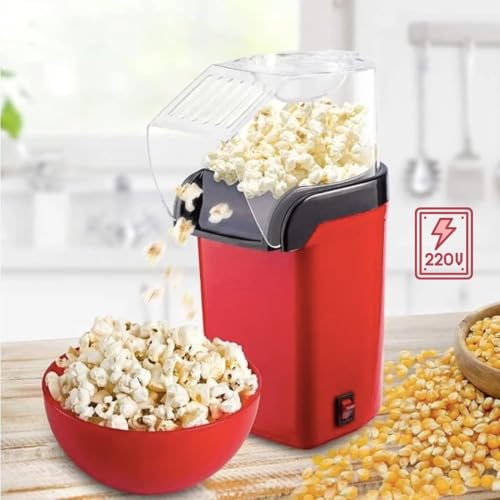 Pipoqueira Elétrica de Ar Quente 1200W 220V – Prepare Pipoca Rápida e Crocante para Sessões de Cinem